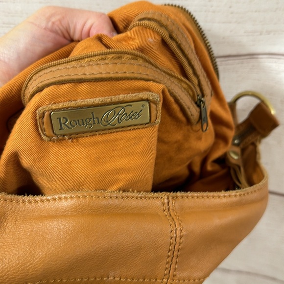 Gently used Tan leather shoulder from Anthropologie by Rough Roses - Picture 11 of 14